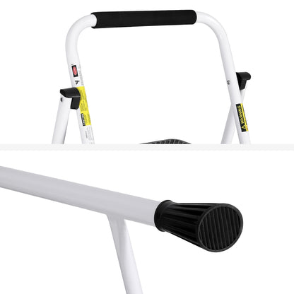 Giantz 4 Step Ladder Multi-Purpose Folding Steel Light Weight Platform-Tools &gt; Industrial Tools &gt; Ladders &amp; Scaffolding-PEROZ Accessories