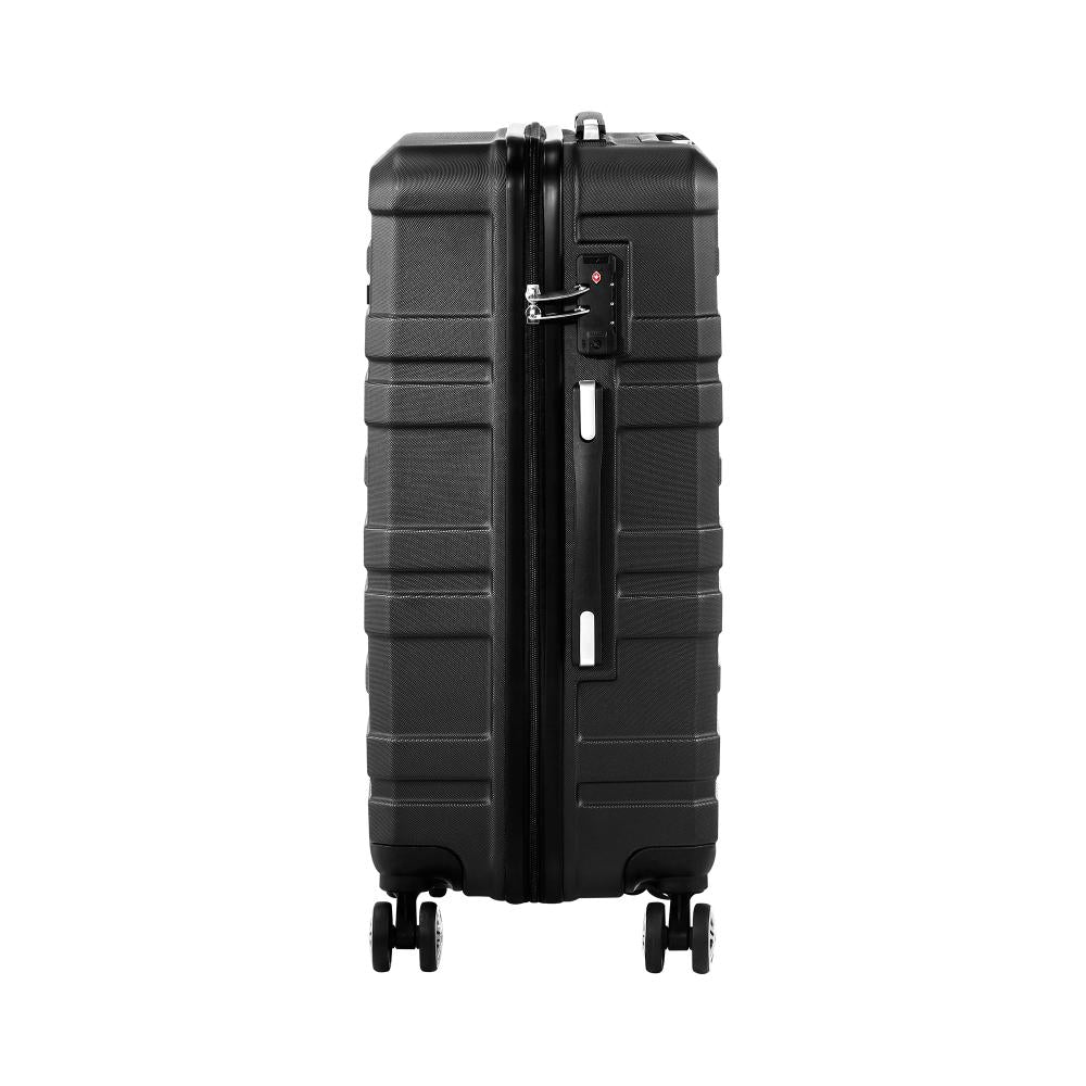 Mazam 28&quot; Luggage Suitcase Trolley Set Travel TSA Lock Storage Hard Case Black-Luggage Setss-PEROZ Accessories