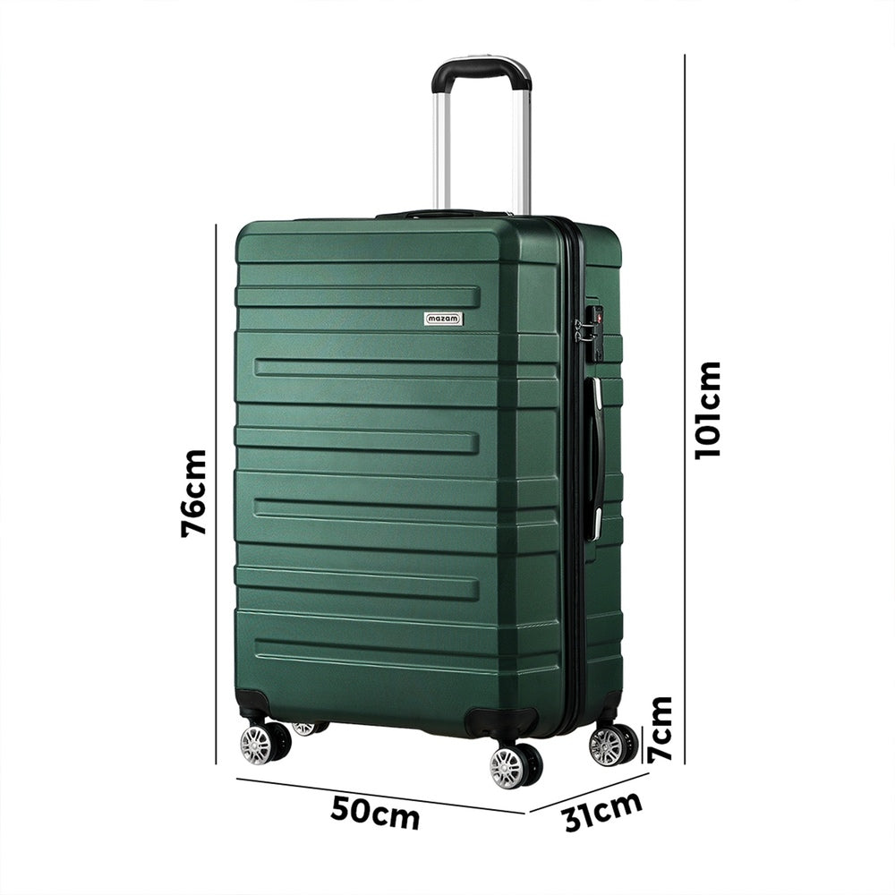 Mazam 28&quot; Luggage Suitcase Trolley Set Travel TSA Lock Storage Hard Case Green-Luggage-PEROZ Accessories