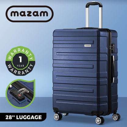 Mazam 28&quot; Luggage Suitcase Trolley Set Travel TSA Lock Storage Hard Case Navy-Luggage-PEROZ Accessories