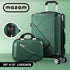 Mazam 2PCS Luggage Suitcase Trolley Set Travel TSA Lock Storage Hard Case Green-Luggage-PEROZ Accessories