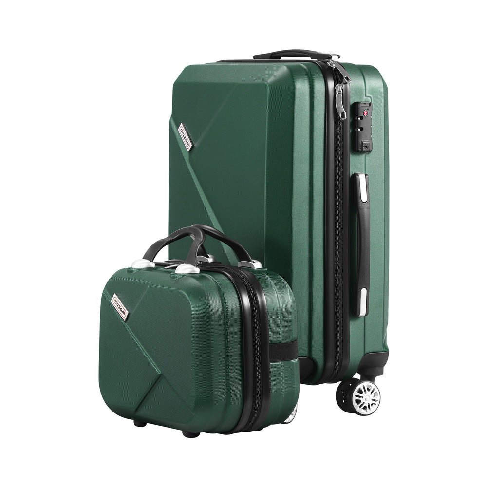 Mazam 2PCS Luggage Suitcase Trolley Set Travel TSA Lock Storage Hard Case Green-Luggage-PEROZ Accessories