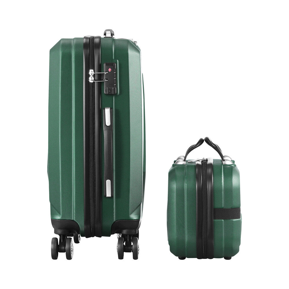 Mazam 2PCS Luggage Suitcase Trolley Set Travel TSA Lock Storage Hard Case Green-Luggage-PEROZ Accessories