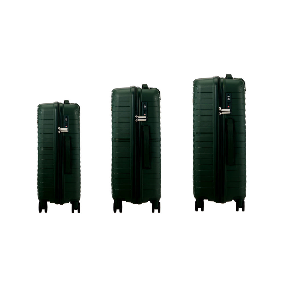 Mazam 3PCS Luggage Suitcase Set TSA Lock Green PP Case-Luggage Sets-PEROZ Accessories