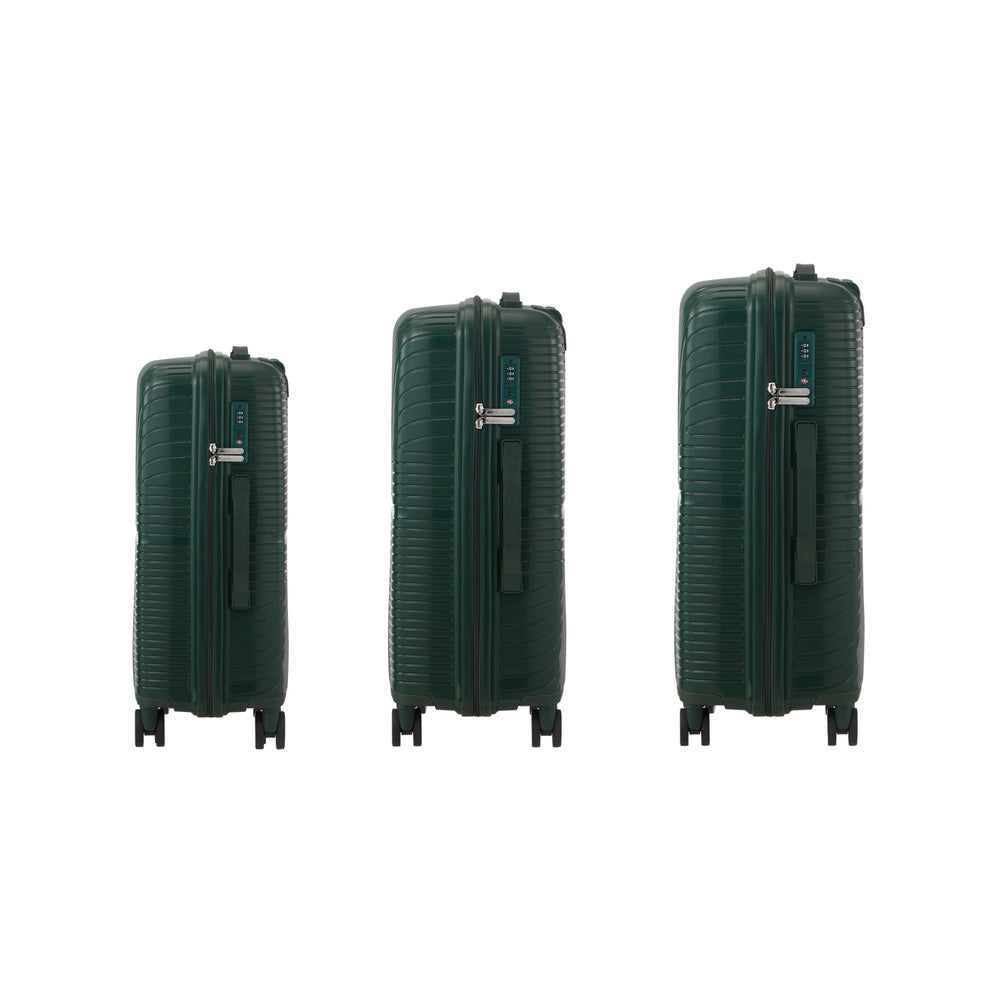 Mazam 3PCS Luggage Suitcase Set Green PP Case TSA Lock-Luggage Sets-PEROZ Accessories