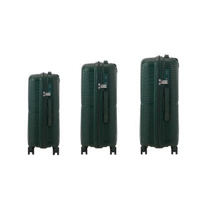 Mazam 3PCS Luggage Suitcase Set Green PP Case TSA Lock-Luggage Sets-PEROZ Accessories