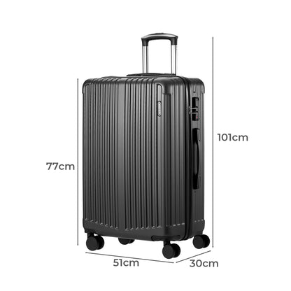 Mazam 28&quot; Luggage Set Travel TSA Lock ABS Case Grey-Luggage Sets-PEROZ Accessories