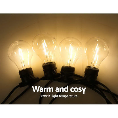 41m LED Festoon String Lights Outdoor Christmas Decorations Wedding Garden Party-Outdoor Lights-PEROZ Accessories