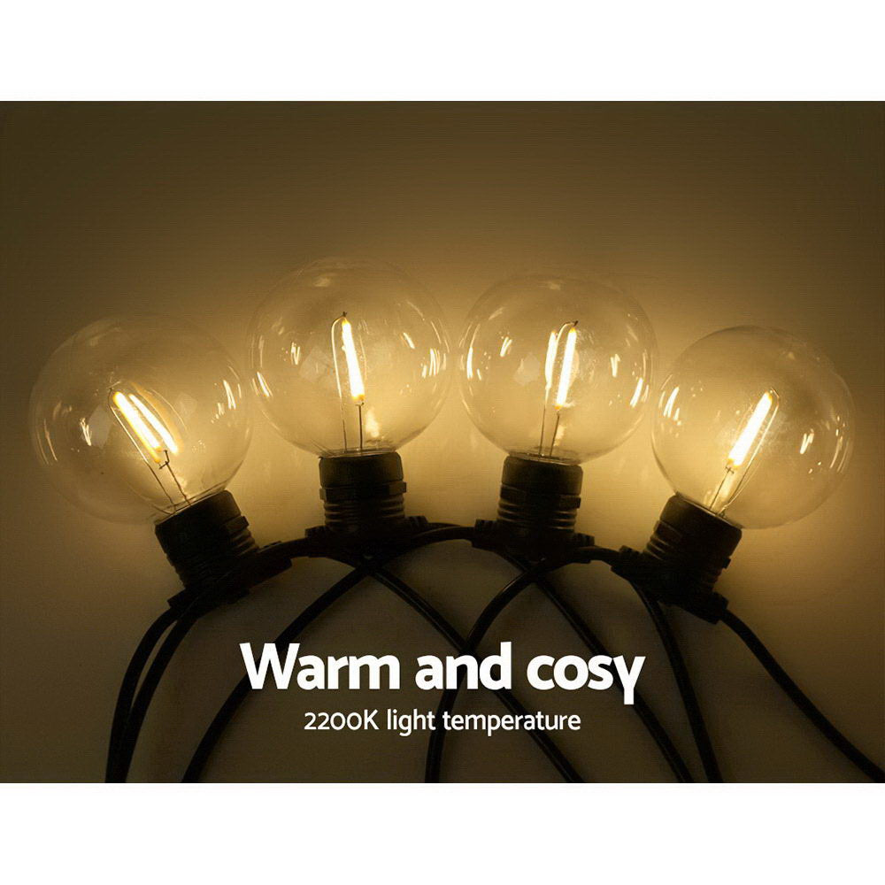 Jingle Jollys 59m LED Festoon Lights Sting Lighting Kits Wedding Outdoor Party-Occasions &gt; Christmas &gt; Outdoor Decorations &amp; Lights-PEROZ Accessories