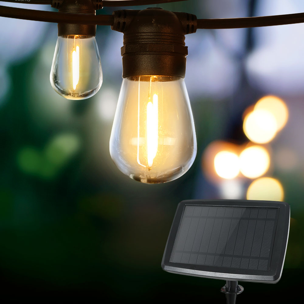 17m Solar Festoon Lights Outdoor LED String Light Christmas Party Garden Decor-Occasions > Lights-PEROZ Accessories