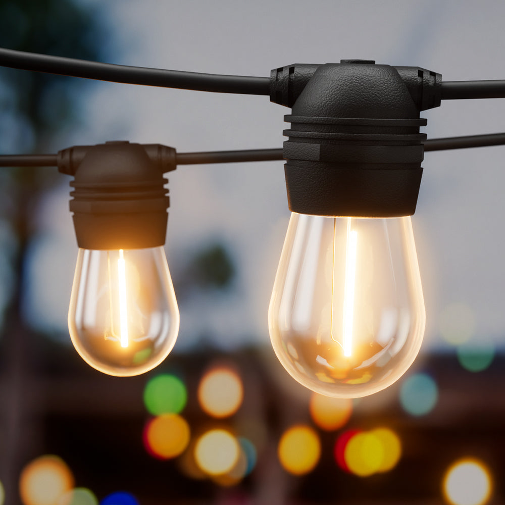 23m Solar Festoon Lights Outdoor LED String Light Christmas Party Decorations-Outdoor Lights-PEROZ Accessories