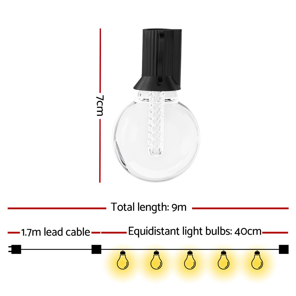 Gardeon Smart Festoon Lights Outdoor Waterproof RGB LED String Light WiFi APP-Home &amp; Garden &gt; Lighting-PEROZ Accessories