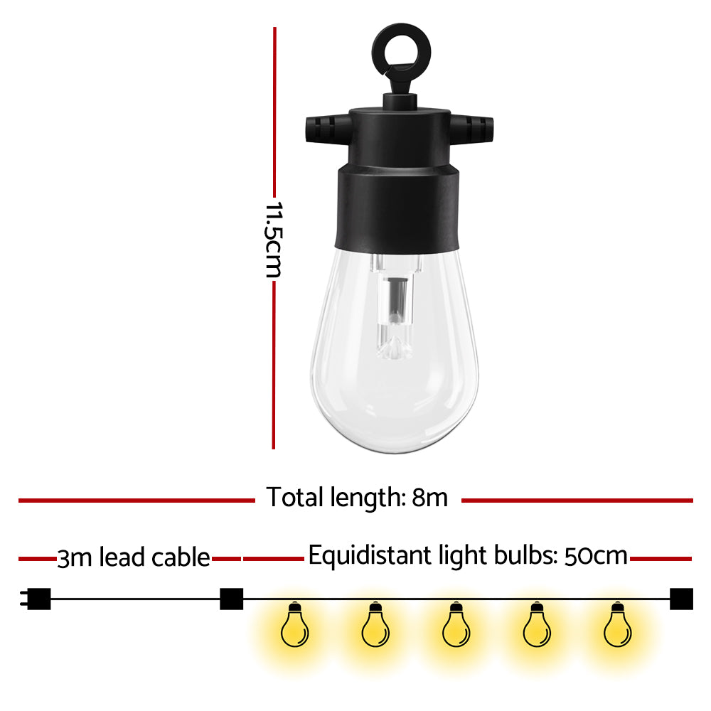 Gardeon RGB Smart Festoon Lights Outdoor LED String Lights Waterproof WiFi APP-Home &amp; Garden &gt; Lighting-PEROZ Accessories