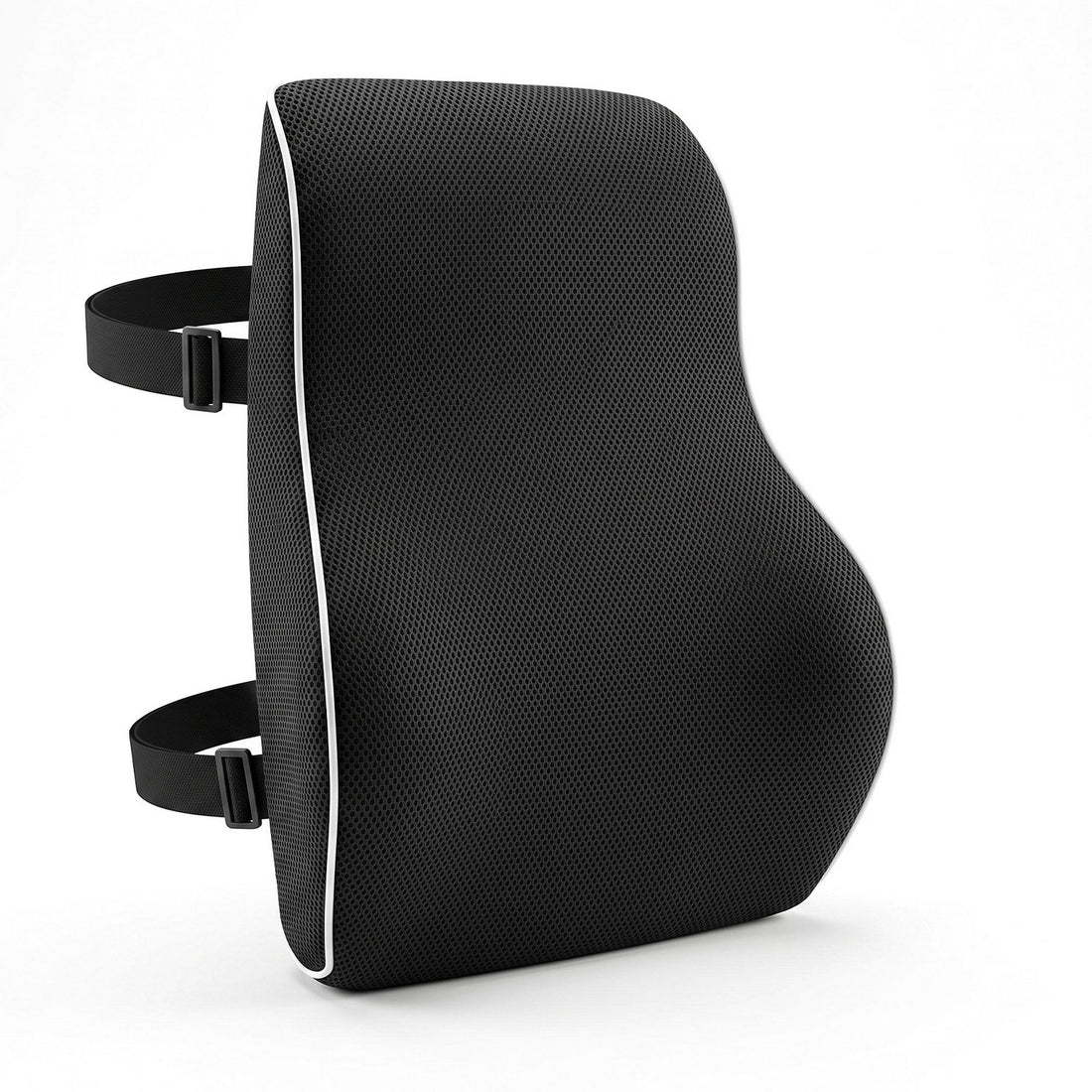Artiss Ergonomic Lumbar Support Cushion for Office Chair and Car Memory Foam Lumbar Pillow for Back, Breathable Back Support Pillow with Adjustable Straps for Office Gaming Car Home-Home &amp; Garden > Decor > Cushions &amp; Throws-PEROZ Accessories