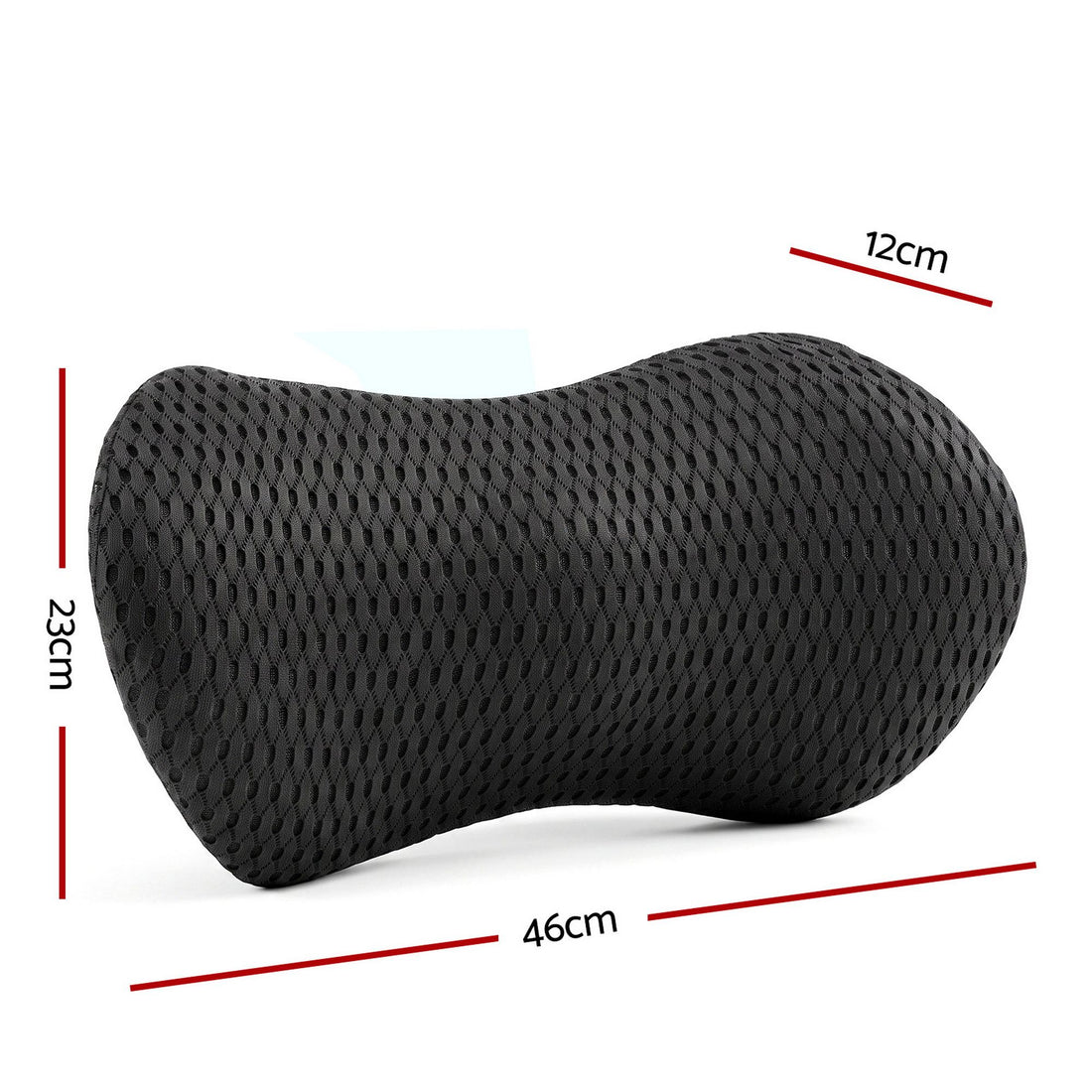 Artiss Lumbar Support Pillow for Office Chair and Car Ergonomic Memory Foam Lumbar Pillow for Lower Back, Breathable Back Support Pillow for Car Seat, Bed and Recliner-Home &amp; Garden > Decor > Cushions &amp; Throws-PEROZ Accessories