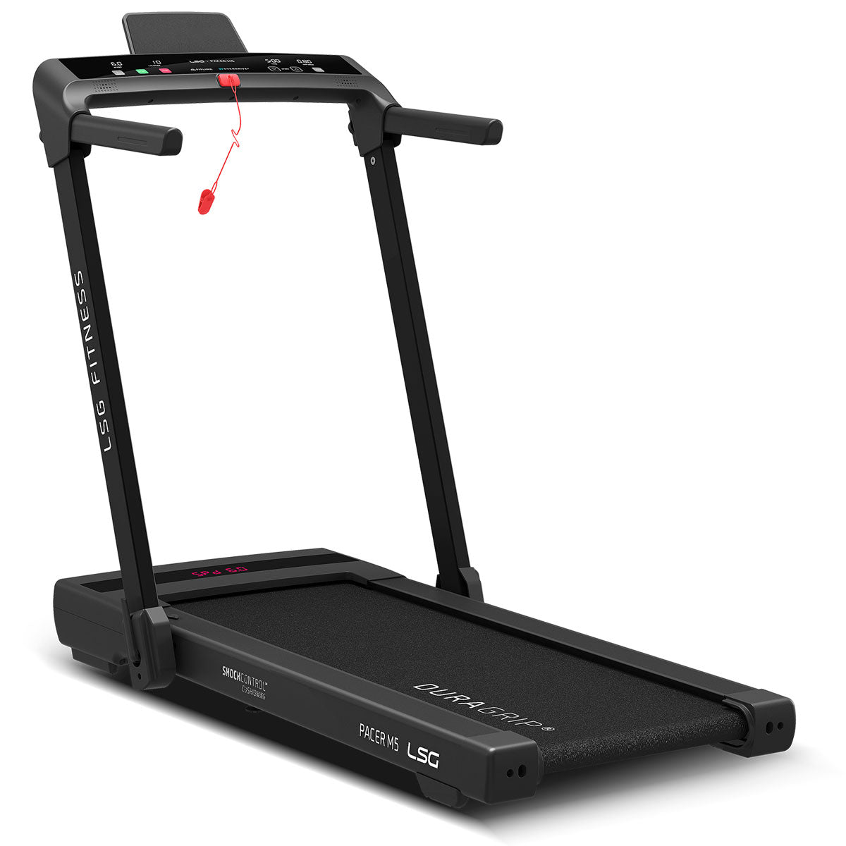 LSG Pacer M5 with Dual Motor Automatic Standing Desk 150cm in White/Black and Cable Management-Walking Pad-PEROZ Accessories
