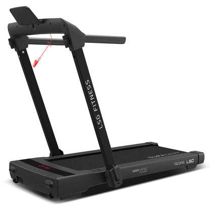 LSG Pacer M5 with Dual Motor Automatic Standing Desk 150cm in White/Black and Cable Management-Walking Pad-PEROZ Accessories