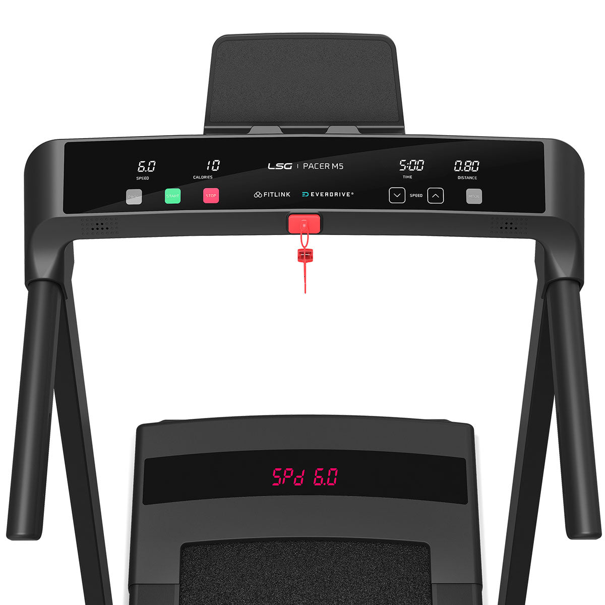 LSG Pacer M5 with Dual Motor Automatic Standing Desk 150cm in White/Black and Cable Management-Walking Pad-PEROZ Accessories
