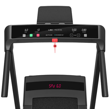 LSG Pacer M5 with Dual Motor Automatic Standing Desk 150cm in White/Black and Cable Management-Walking Pad-PEROZ Accessories