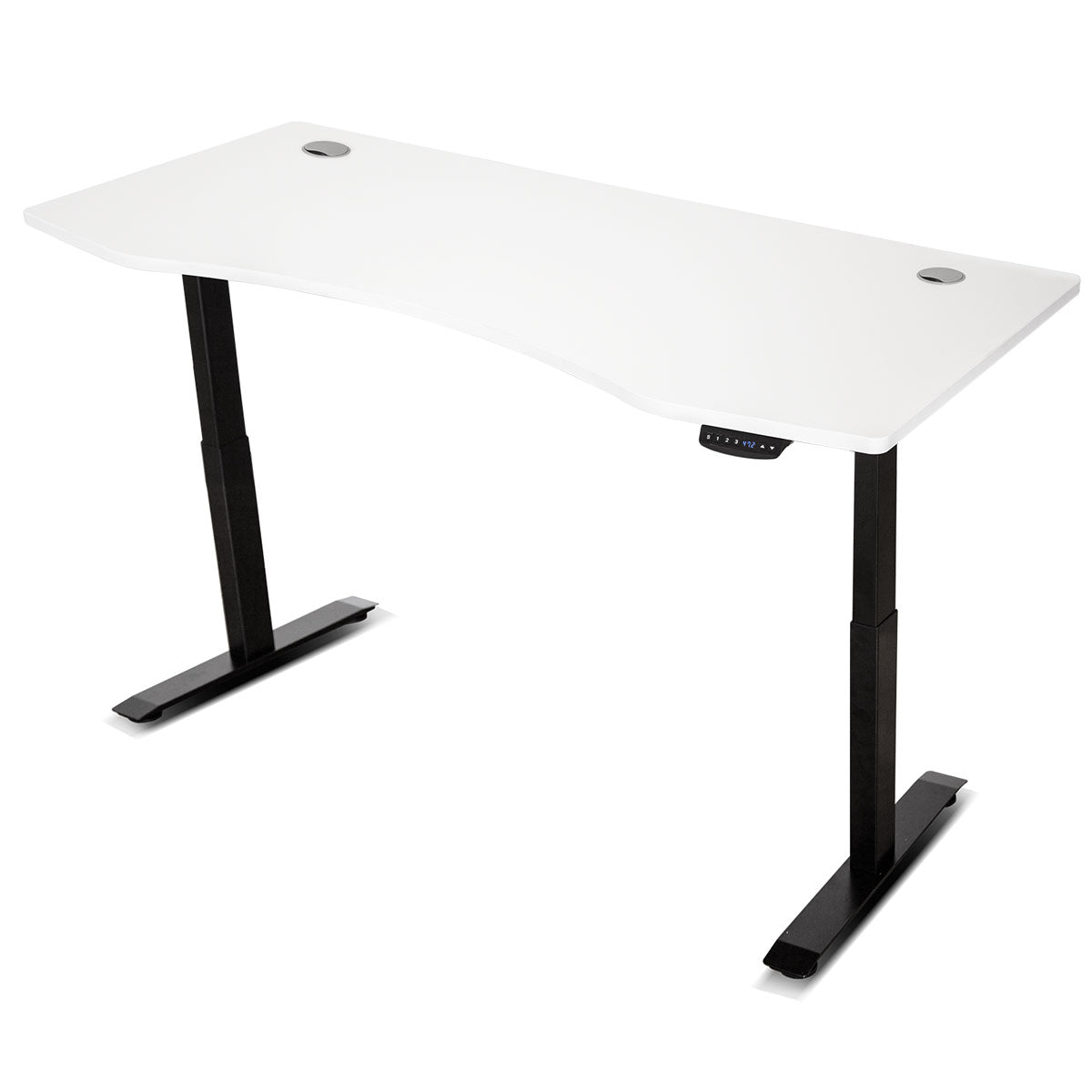 LSG Pacer M5 with Dual Motor Automatic Standing Desk 150cm in White/Black and Cable Management-Walking Pad-PEROZ Accessories