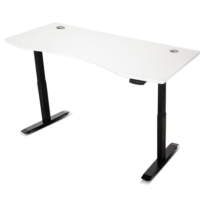 LSG Pacer M5 with Dual Motor Automatic Standing Desk 150cm in White/Black and Cable Management-Walking Pad-PEROZ Accessories