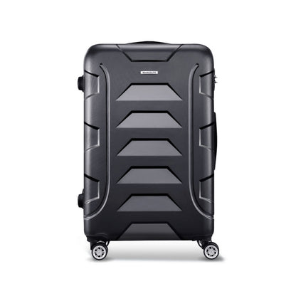 Wanderlite 28 Inch Luggage with TSA Lock Spinner Travel Suitcase Carry On Hard Shell Luggage Case Black-Luggage-PEROZ Accessories