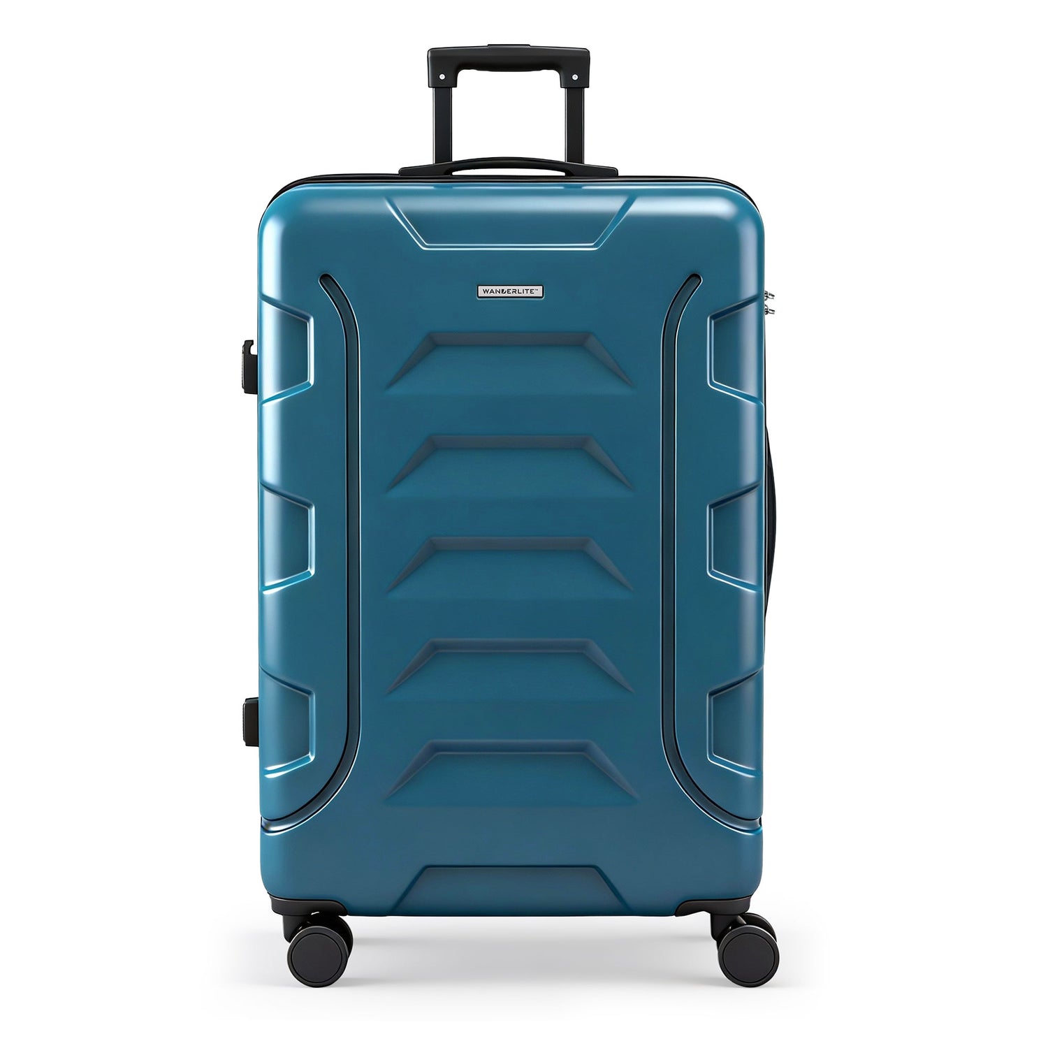Wanderlite 28" Luggage Suitcase Trolley Travel TSA Lightweight Hard Case Teal-Home &amp; Garden > Travel > Suitcases-PEROZ Accessories