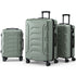 Wanderlite 3pcs Luggage Suitcase Set Trolley Travel TSA Lightweight Hard Case Grey Green-Home & Garden > Travel > Suitcases-PEROZ Accessories