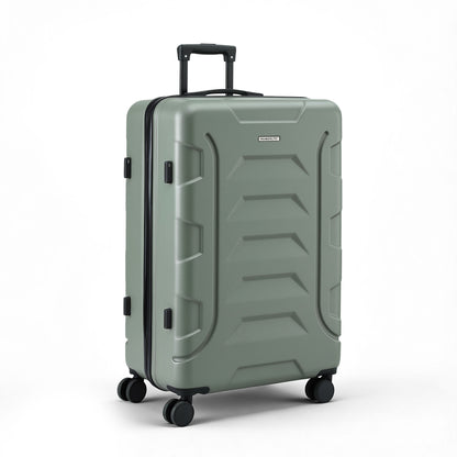 Wanderlite 3pcs Luggage Suitcase Set Trolley Travel TSA Lightweight Hard Case Grey Green-Home &amp; Garden > Travel > Suitcases-PEROZ Accessories