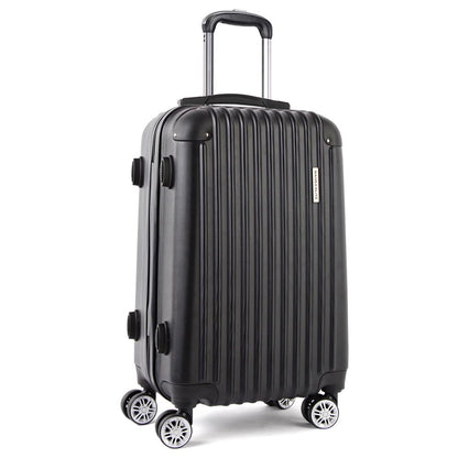 Wanderlite 28 Inch Luggage with TSA Lock Spinner Carry On Hard Shell Travel Suitcase Luggage Case Black-Luggage-PEROZ Accessories