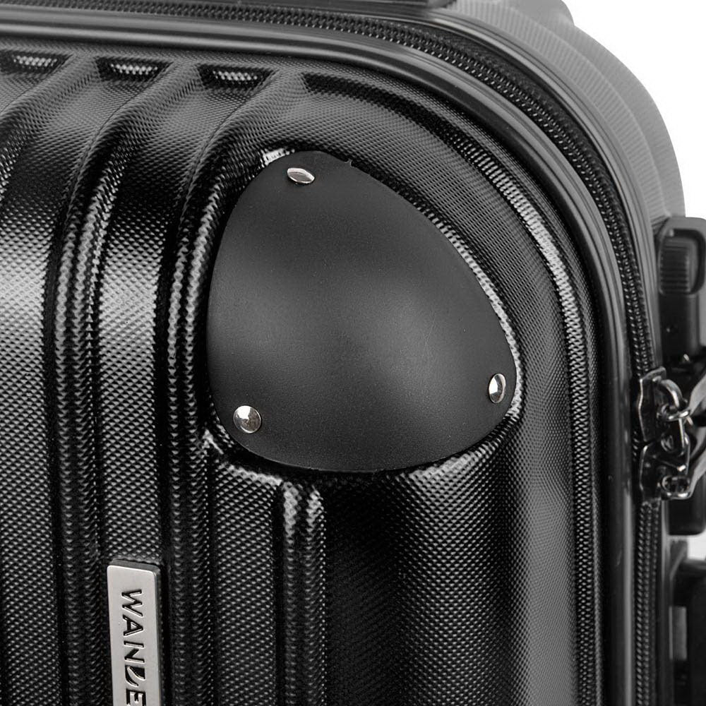 Wanderlite 28 Inch Luggage with TSA Lock Spinner Carry On Hard Shell Travel Suitcase Luggage Case Black-Luggage-PEROZ Accessories