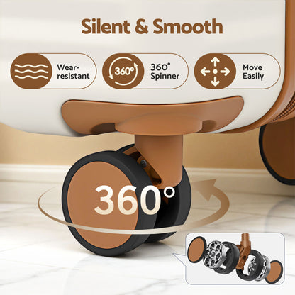 Wanderlite 5pcs Luggage Suitcase Set Trolley Travel TSA Lightweight Hard Case-Home &amp; Garden > Travel > Suitcases-PEROZ Accessories