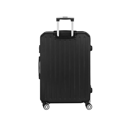 Wanderlite 28&quot; 75cm Luggage Trolley Travel Suitcase Carry On Storage TSA Hardshell Black-Home &amp; Garden &gt; Travel &gt; Suitcases-PEROZ Accessories