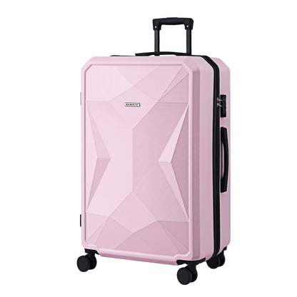 Wanderlite 28" Luggage Suitcase Trolley Travel Lightweight TSA Hardshell Pink-Home &amp; Garden > Travel > Suitcases-PEROZ Accessories