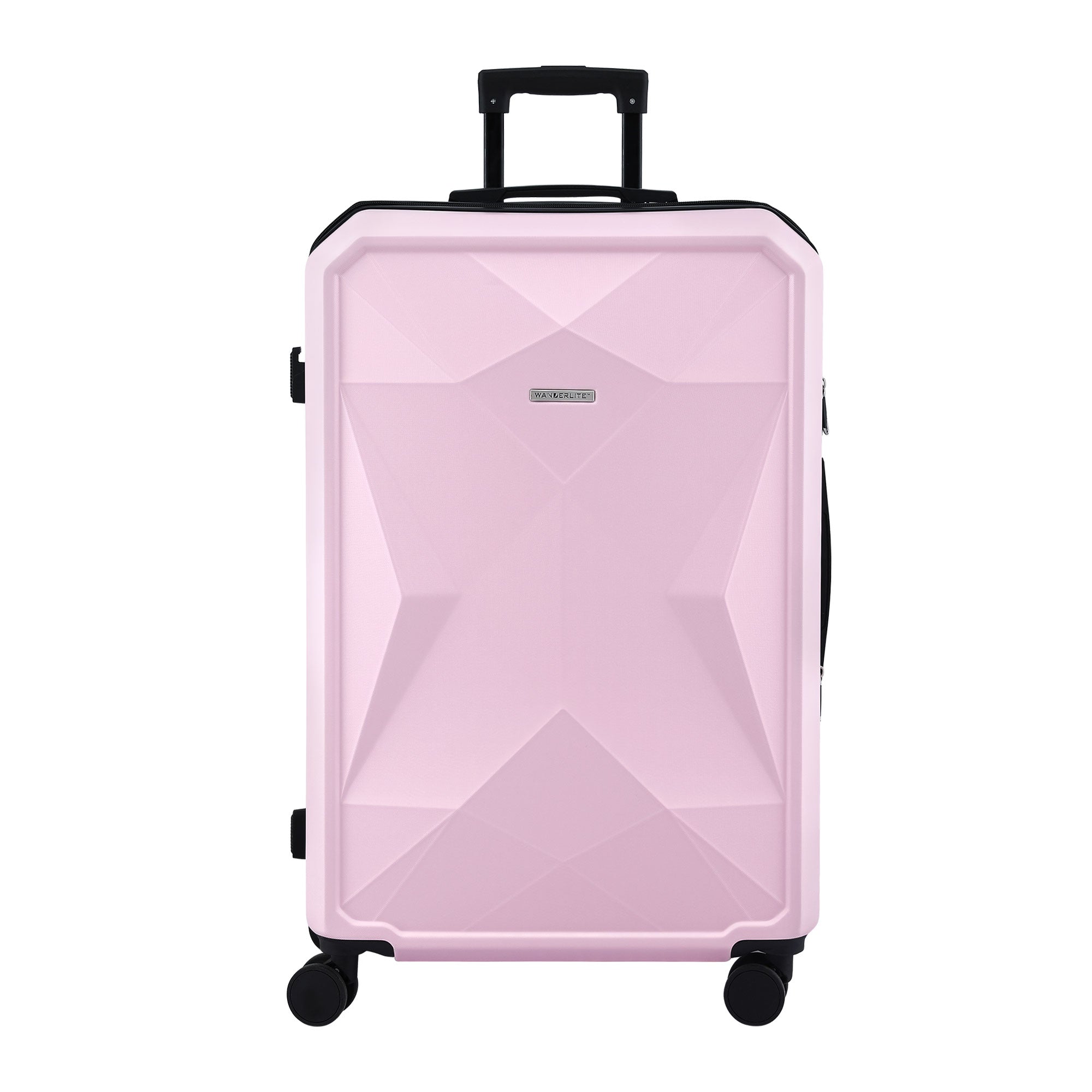 Wanderlite 28" Luggage Suitcase Trolley Travel Lightweight TSA Hardshell Pink-Home &amp; Garden > Travel > Suitcases-PEROZ Accessories