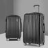 Wanderlite 20in 28in Luggage 2Set with Zipper Lock Carry On Hard Shell Travel Suitcase Luggage Case Black-Luggage-PEROZ Accessories