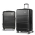 Wanderlite 2pc Luggage Trolley Set Suitcase Travel TSA Carry On Hard Case Lightweight Black-Luggage-PEROZ Accessories