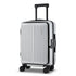 Wanderlite 20" Luggage Suitcase Front Pocket Travel Carry On Dual TSA Silver-Home & Garden > Travel > Suitcases-PEROZ Accessories