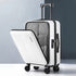 Wanderlite 20" Luggage Suitcase Front Pocket Travel Carry On Dual TSA White-Home & Garden > Travel > Suitcases-PEROZ Accessories