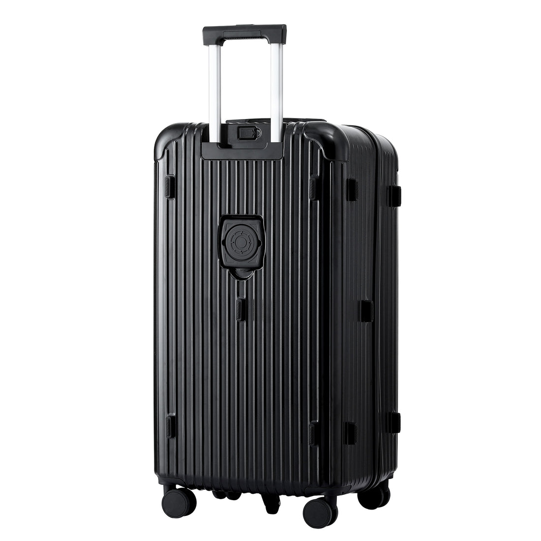 Wanderlite 28" Trunk Luggage Suitcase Travel 5 Wheels Type-C Port TSA Black-Home &amp; Garden > Travel > Suitcases-PEROZ Accessories