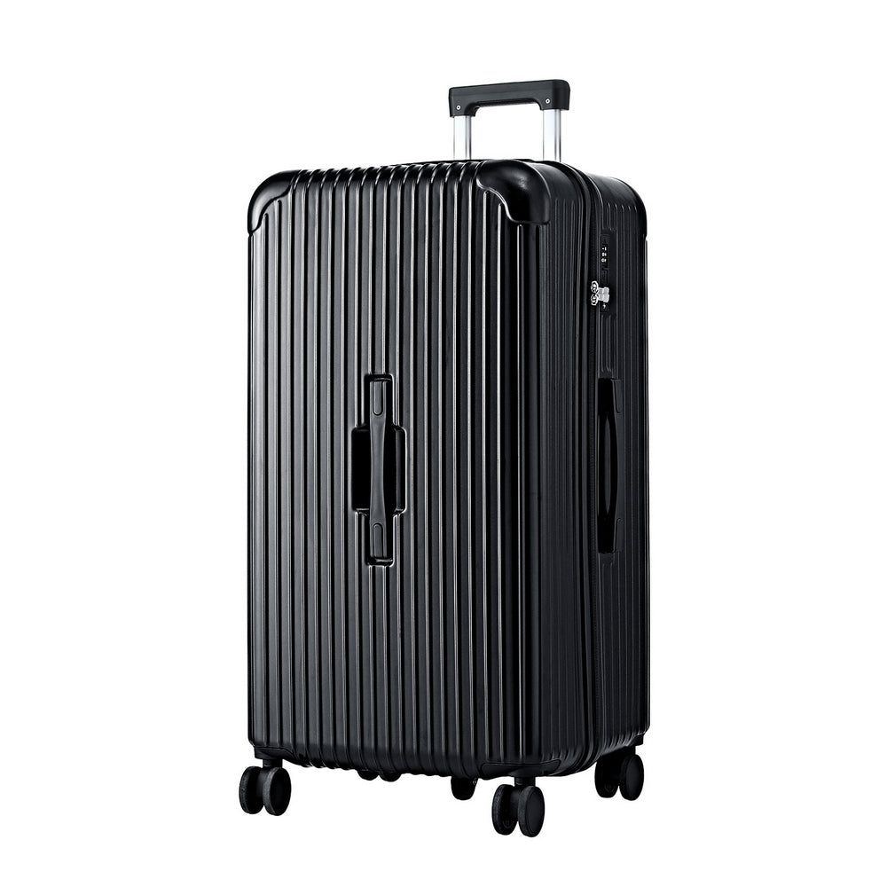 Wanderlite 32" Trunk Luggage Suitcase Travel 5 Wheels Type-C Port TSA Black-Electronics > Business &amp; Home Security > Safes &amp; Lock Boxes-PEROZ Accessories