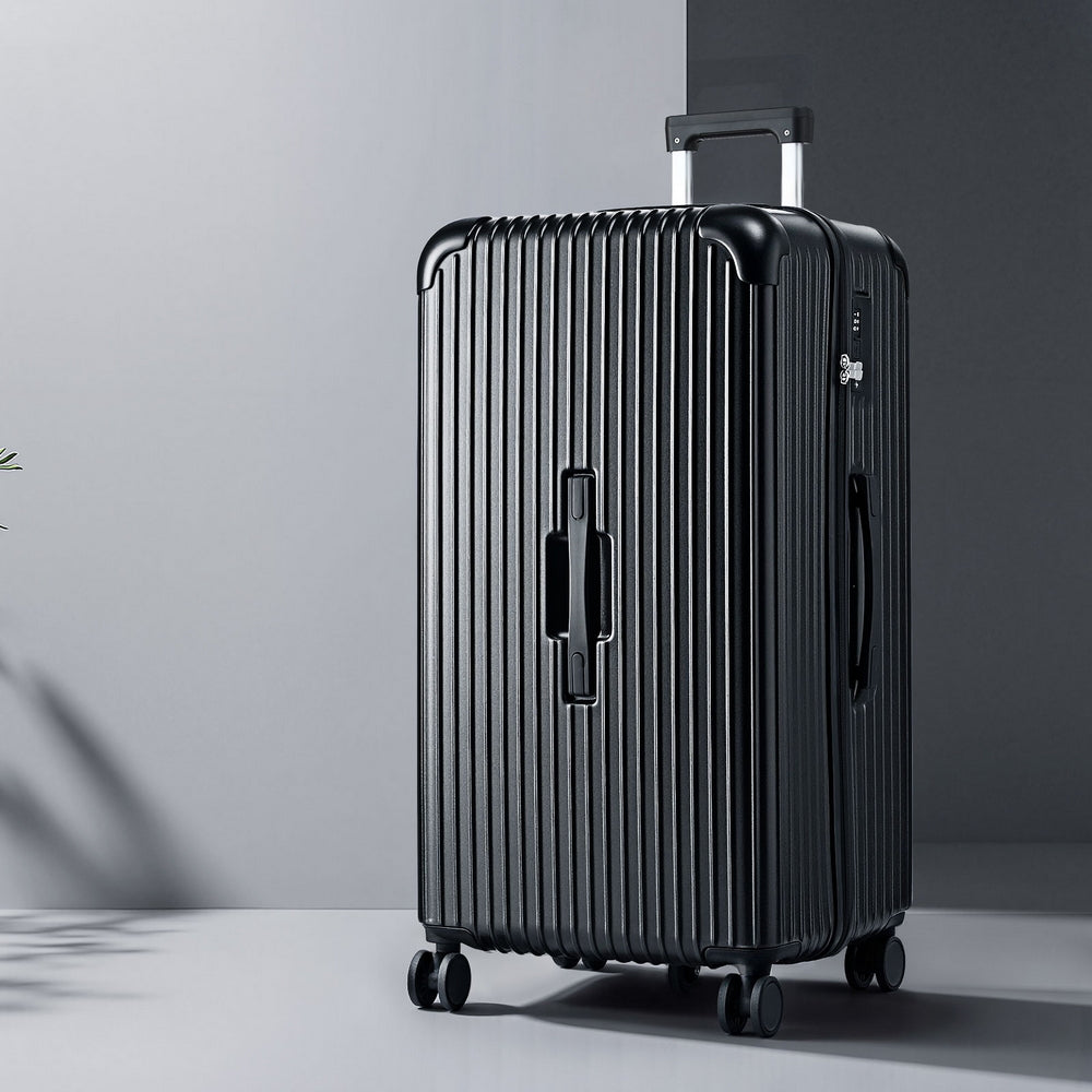 Wanderlite 32" Trunk Luggage Suitcase Travel 5 Wheels Type-C Port TSA Black-Electronics > Business &amp; Home Security > Safes &amp; Lock Boxes-PEROZ Accessories