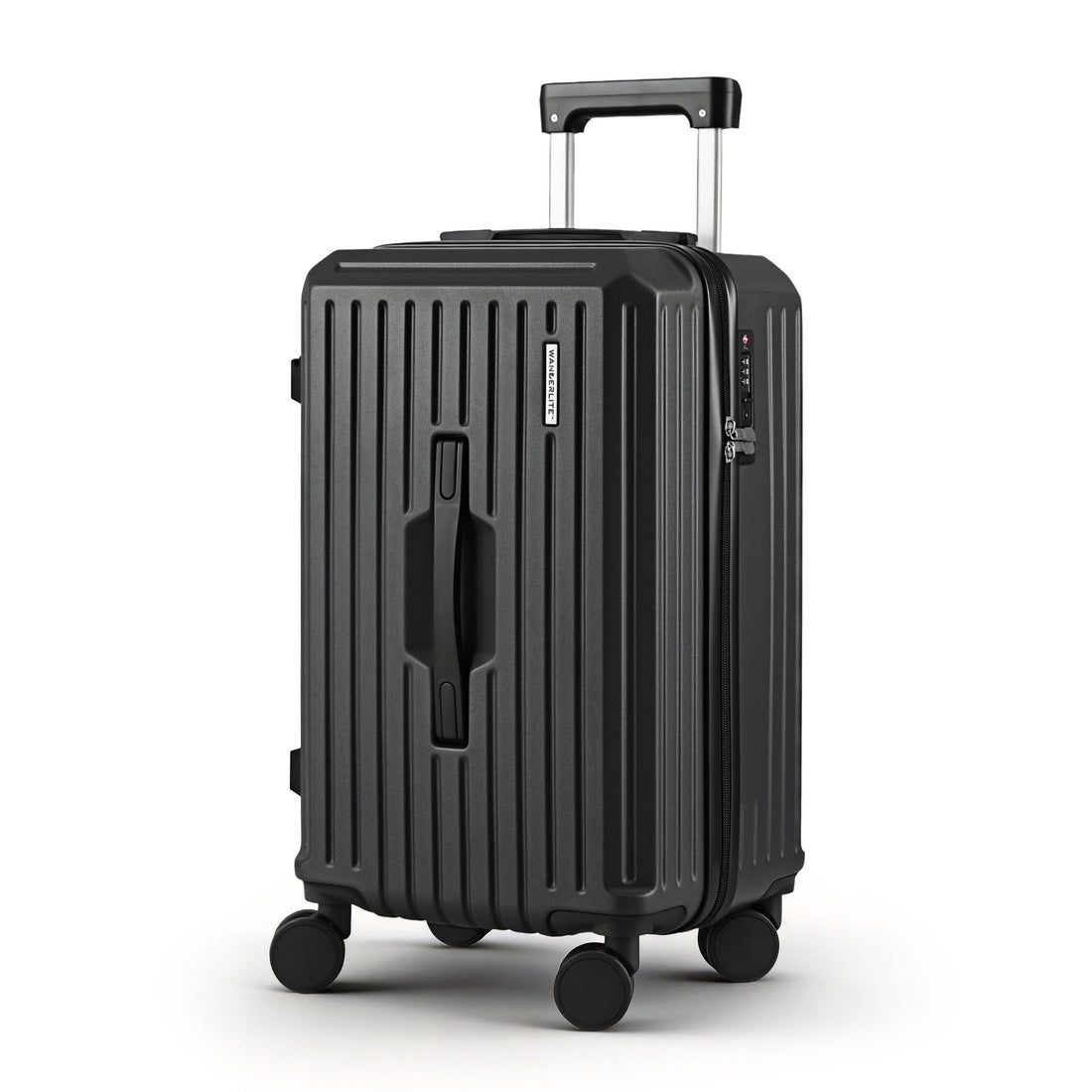 Wanderlite 20" Trunk Luggage Suitcase Travel Carry On TSA Lock Black-Home &amp; Garden > Travel > Suitcases-PEROZ Accessories
