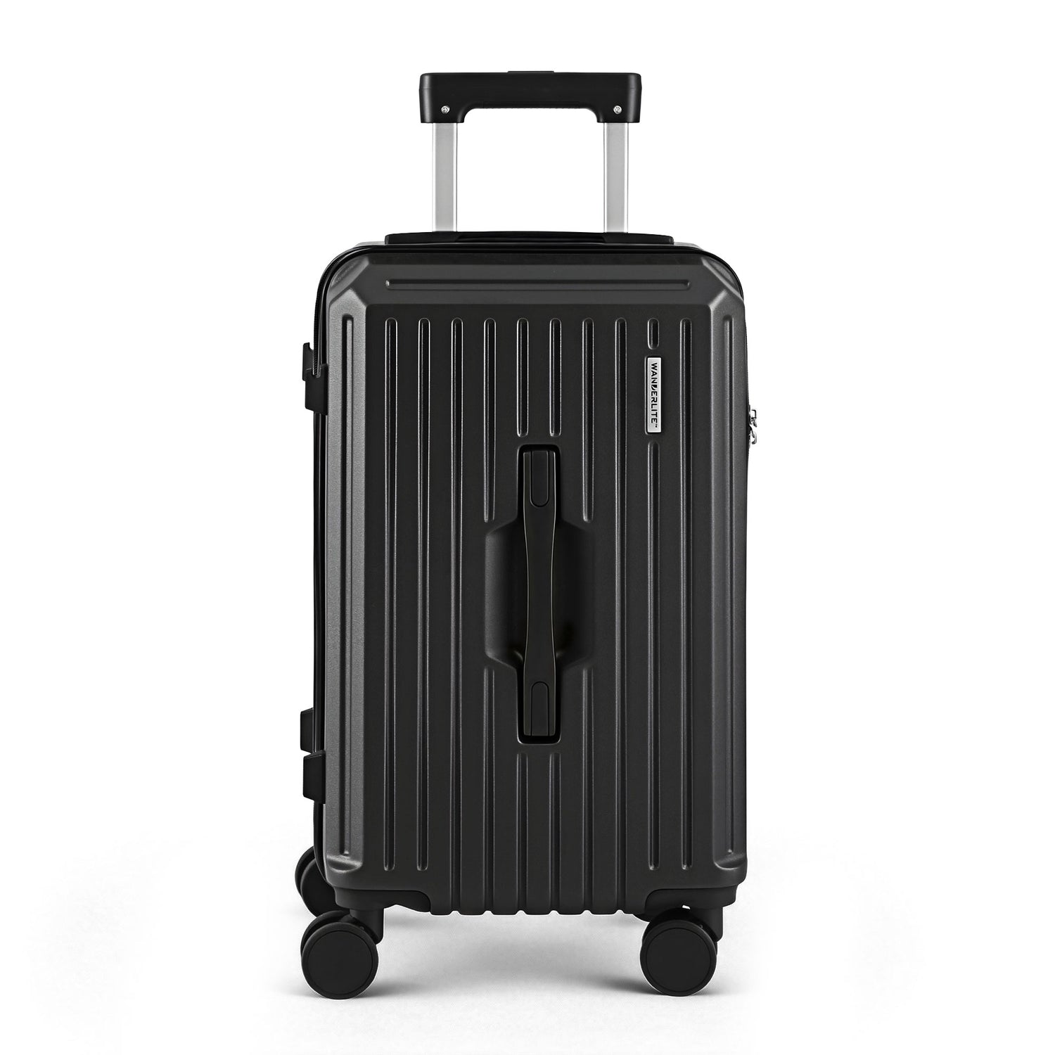Wanderlite 20" Trunk Luggage Suitcase Travel Carry On TSA Lock Black-Home &amp; Garden > Travel > Suitcases-PEROZ Accessories