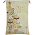 Large Christmas XMAS Hessian Santa Sack Stocking Bag Reindeer Children Gifts Bag, Merry Christmas Golden Tree-Occasions > Christmas > Christmas Decorations-PEROZ Accessories