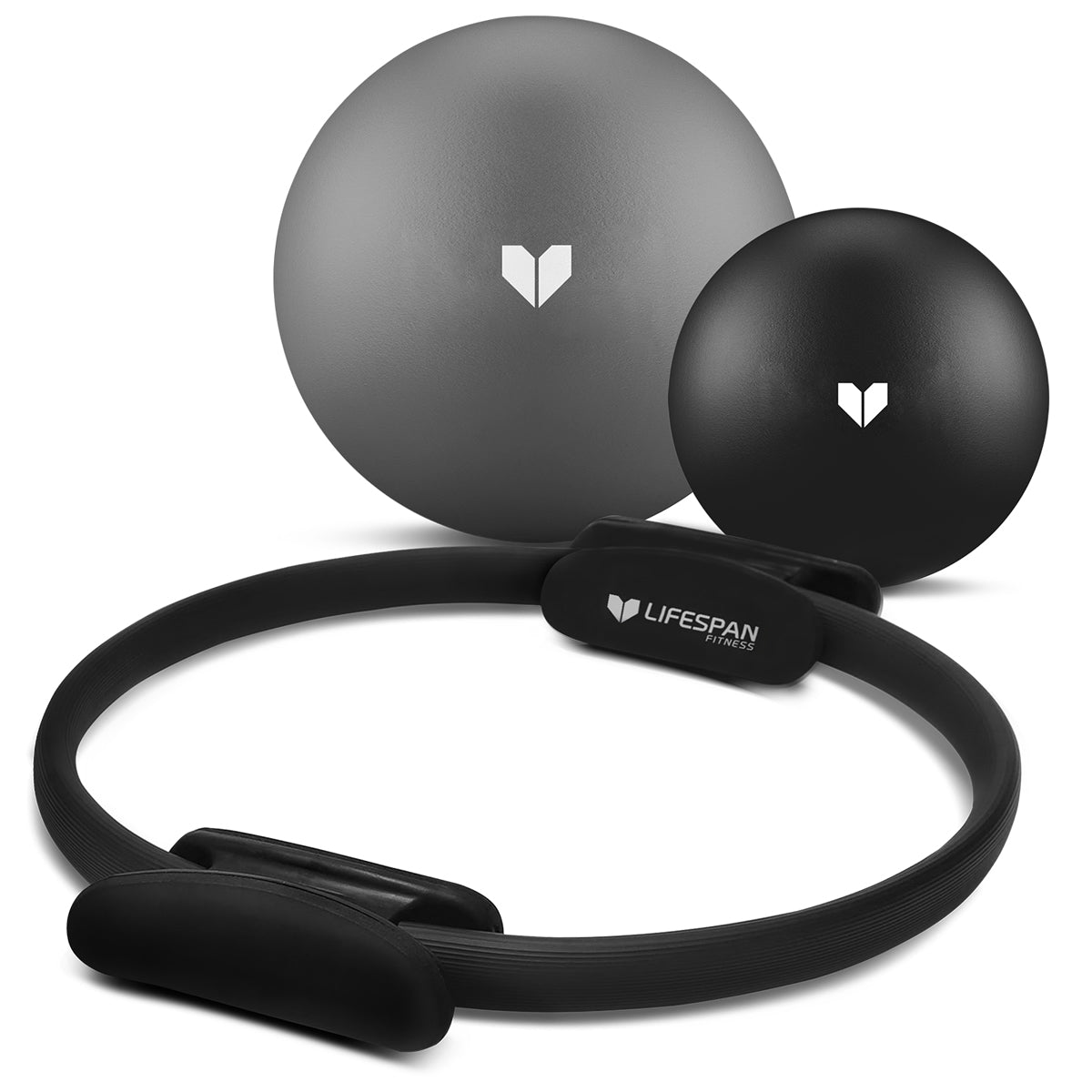 Lifespan Fitness Pilates Essentials Set - Pilates Ring with Small and Medium Pilates Ball-Sports &amp; Fitness > Exercise, Gym &amp; Fitness > Yoga &amp; Pilates-PEROZ Accessories
