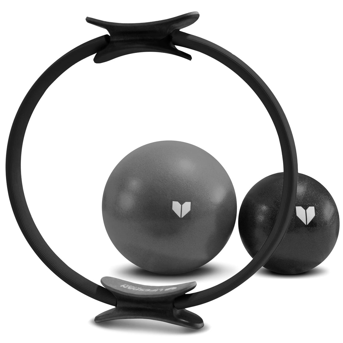 Lifespan Fitness Pilates Essentials Set - Pilates Ring with Small and Medium Pilates Ball-Sports &amp; Fitness &gt; Exercise, Gym &amp; Fitness &gt; Yoga &amp; Pilates-PEROZ Accessories