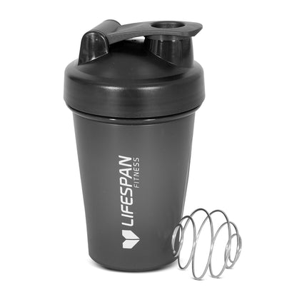 Lifespan Fitness Shaker Bottle 500ml in Black (Pack of 4)-Sports &amp; Fitness > Exercise, Gym &amp; Fitness > Gym Equipment &amp; Accessories-PEROZ Accessories