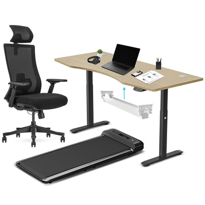 Lifespan Fitness WalkingPad M2 + ErgoDesk 1800mm Oak + Cable Management + DM9 Chair-Walking Pad-PEROZ Accessories
