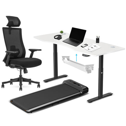 Lifespan Fitness WalkingPad M2 + ErgoDesk 1800mm White + Cable Management + DM9 Chair-Walking Pad-PEROZ Accessories